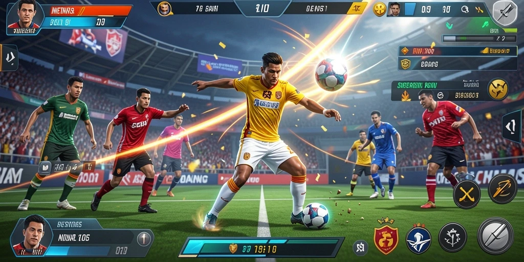 Fitur turnamen online yang seru.