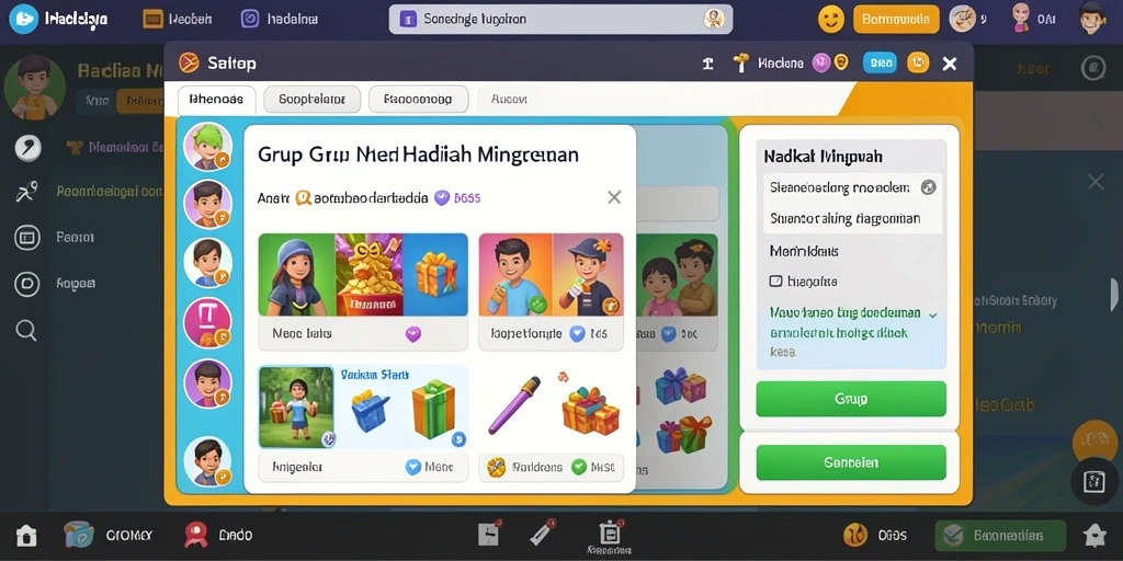 Mode permainan seru untuk bermain bersama teman.