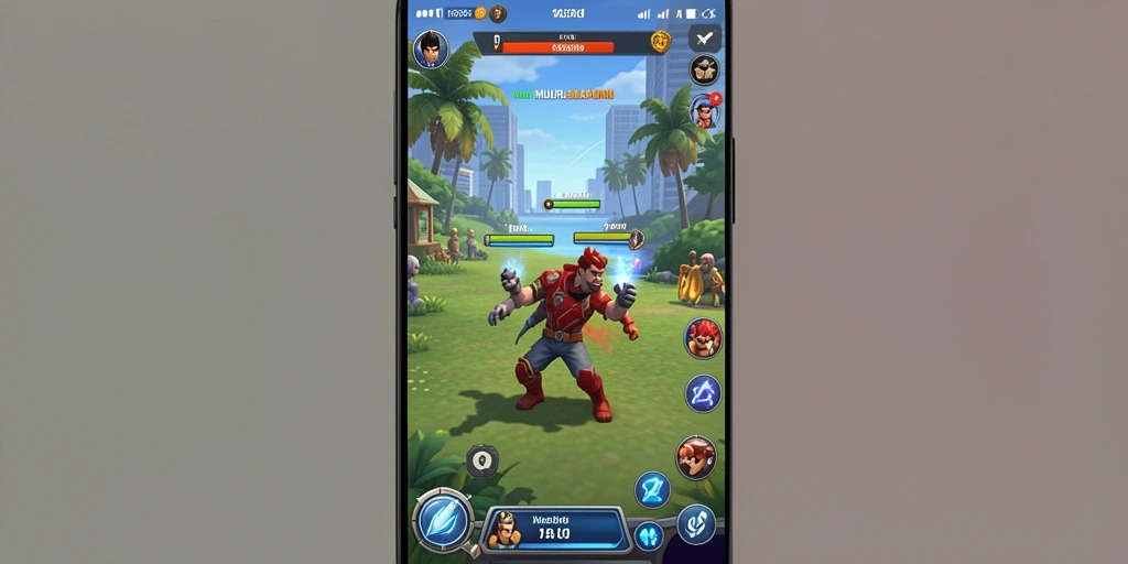 Tangkapan layar dari misi yang sedang berlangsung dalam game.