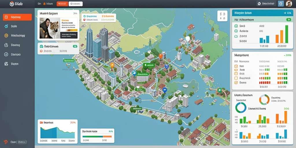 Gameplay seru di dunia yang luas dan indah.