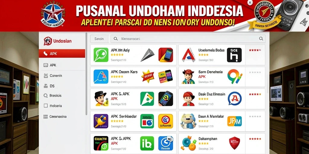 Tangkapan layar menu permainan yang intuitif.