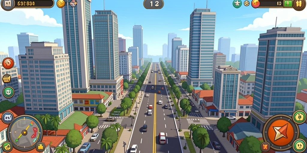 Tangkapan layar menggambarkan lingkungan yang indah dan detail dalam level terbaru.