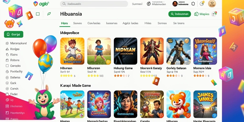 Contoh level menantang yang harus diselesaikan.
